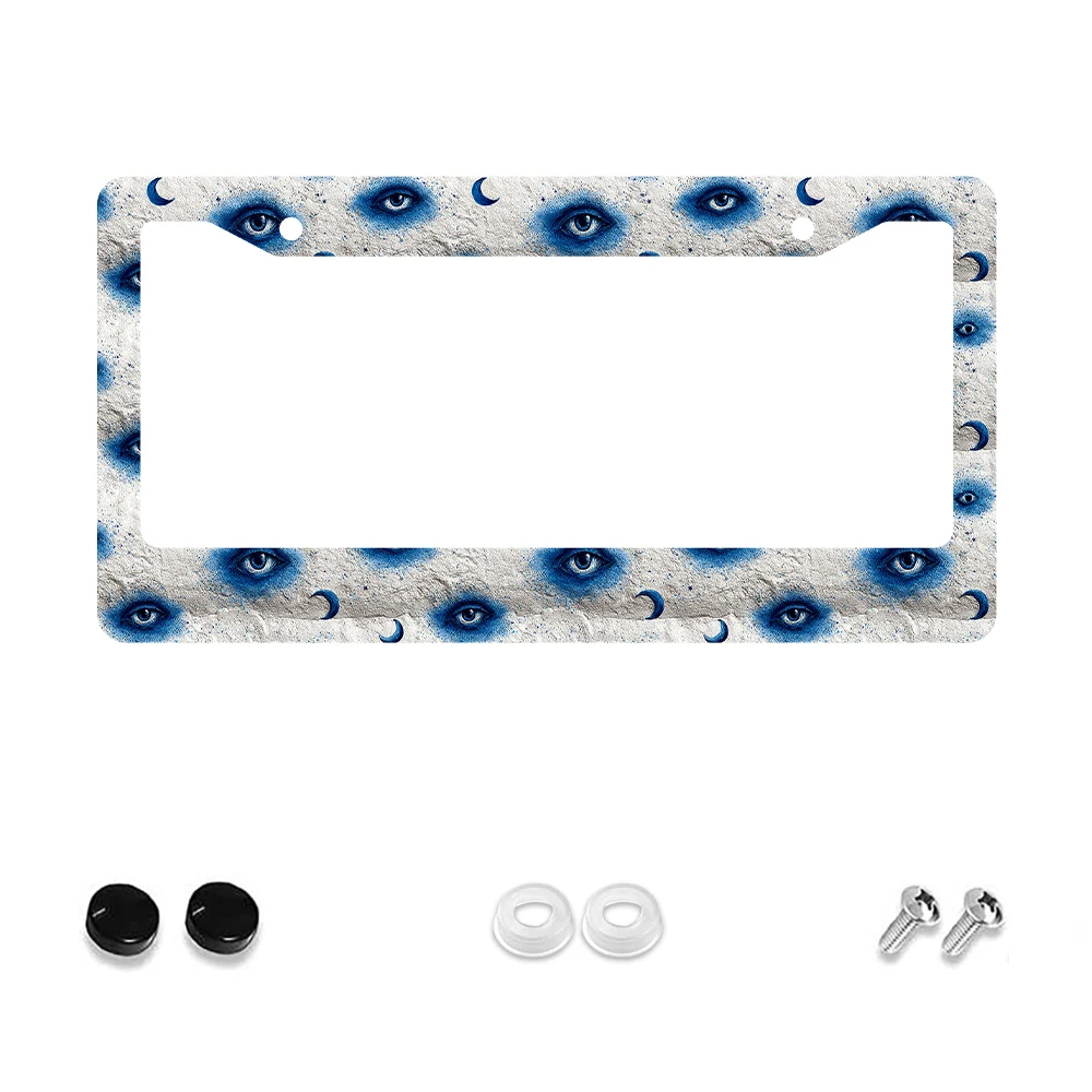 1pc Blue Eyes and Moon Pattern 2-Hole License Plate Frame, Aluminum Material, 6x12 Inches with Screw Set, Retro Novelty Car Dec
1pc Blue Eyes and Moon Pattern 2-Hole License Plate Frame, Aluminum Material, 6x12 Inches with Screw Set, Retro Novelty Car Dec