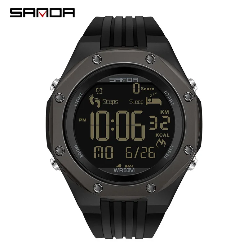 Sanda 6117 New Arrival Step Calorie Testing Silicone Strap Electronic Movement Multi Function Luminous Waterproof Sports Watch
Sanda 6117 New Arrival Step Calorie Testing Silicone Strap Electronic Movement Multi Function Luminous Waterproof Sports Watch
