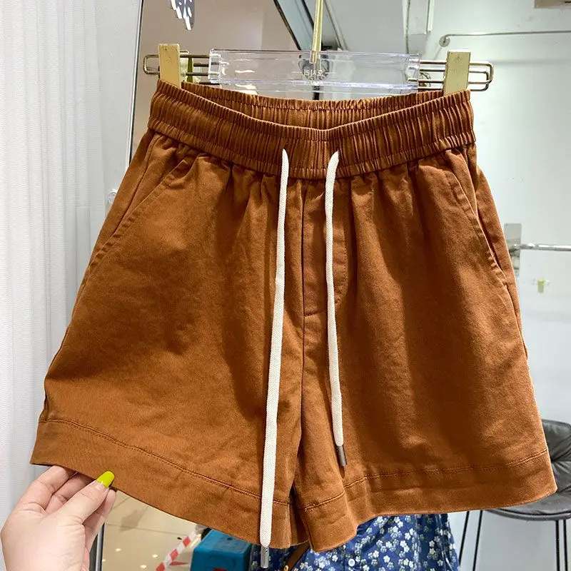 Women Shorts Spring Summer Loose Linen Cotton Solid Casual Korean Wide Leg Pant Drawstring Elastic Waist Bikers Shorts A822
Women Shorts Spring Summer Loose Linen Cotton Solid Casual Korean Wide Leg Pant Drawstring Elastic Waist Bikers Shorts A822