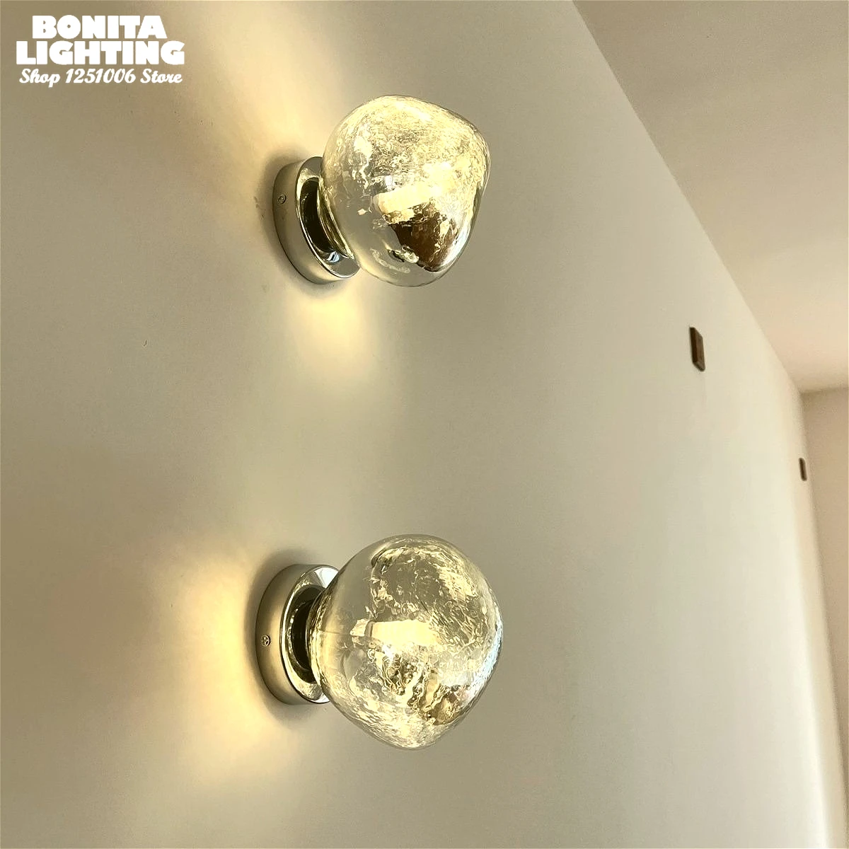 Nordic Silver Glass Wall Light, Soft Light Reflection for Shopping Mall, Clothing Store, Hotel, Wedding Activities Decor Sconces
Nordic Silver Glass Wall Light, Soft Light Reflection for Shopping Mall, Clothing Store, Hotel, Wedding Activities Decor Sconces