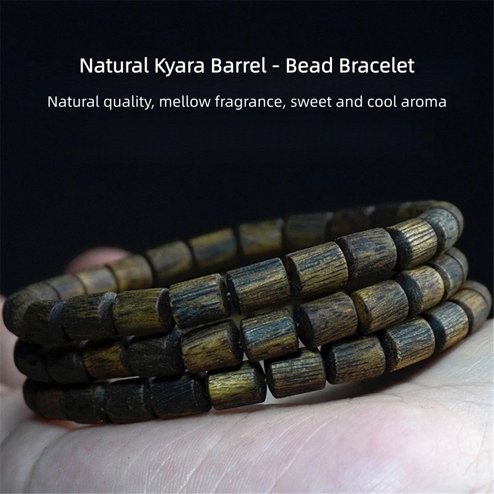 Unisex Agarwood Bracelet, Free-Form Barrel Beads, Yingge Green Kyara Prayer Beads, Multi-Wrap Handicraft, Agarwood Jewelry
Unisex Agarwood Bracelet, Free-Form Barrel Beads, Yingge Green Kyara Prayer Beads, Multi-Wrap Handicraft, Agarwood Jewelry