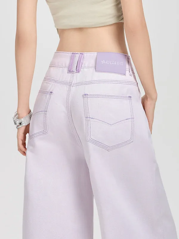 Dopamine Light Color Slim Wide Leg Denim Jeans Women's New 2026 Summer Purple Design Straight Cut Trousers High Waist Cotton ...
Dopamine Light Color Slim Wide Leg Denim Jeans Women's New 2026 Summer Purple Design Straight Cut Trousers High Waist Cotton ...