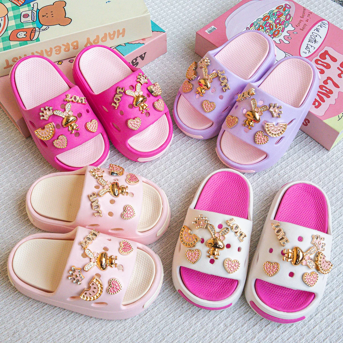 New Popular Cartoon Golden Rabbit Versatile Girls' Eva Slippers Fashionable Dual-Color Soft-Soled Non-Slip Sandals 831
New Popular Cartoon Golden Rabbit Versatile Girls' Eva Slippers Fashionable Dual-Color Soft-Soled Non-Slip Sandals 831