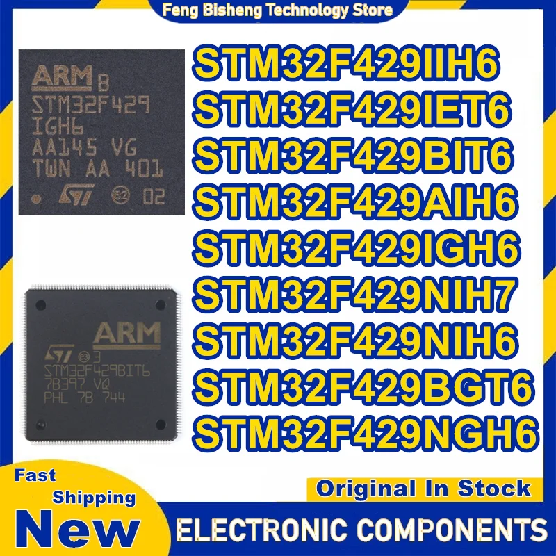 STM32F429IIH6 STM32F429IET6 STM32F429AIH6 STM32F429IGH6 STM32F429NIH7 STM32F429NIH6 STM32F429BGT6 STM32F429NGH6 IC Chip New
STM32F429IIH6 STM32F429IET6 STM32F429AIH6 STM32F429IGH6 STM32F429NIH7 STM32F429NIH6 STM32F429BGT6 STM32F429NGH6 IC Chip New
