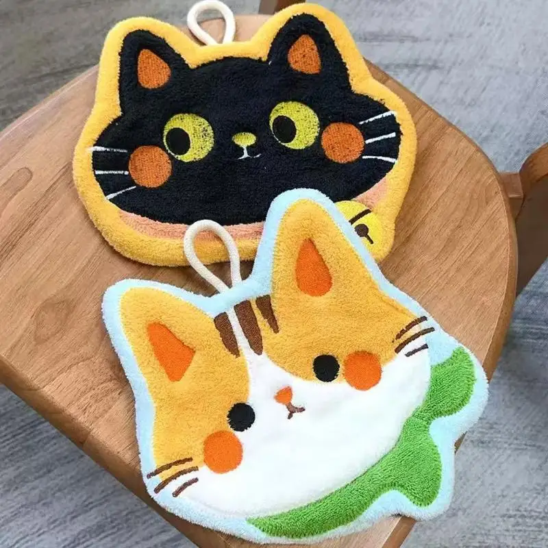 New Cartoon Coral Velvet Hand Towel For Kitchen Kawaii Cat Hand Wipe Cleaning Cloth Bathroom Hanging Towel Absorbent Clean Rag
New Cartoon Coral Velvet Hand Towel For Kitchen Kawaii Cat Hand Wipe Cleaning Cloth Bathroom Hanging Towel Absorbent Clean Rag