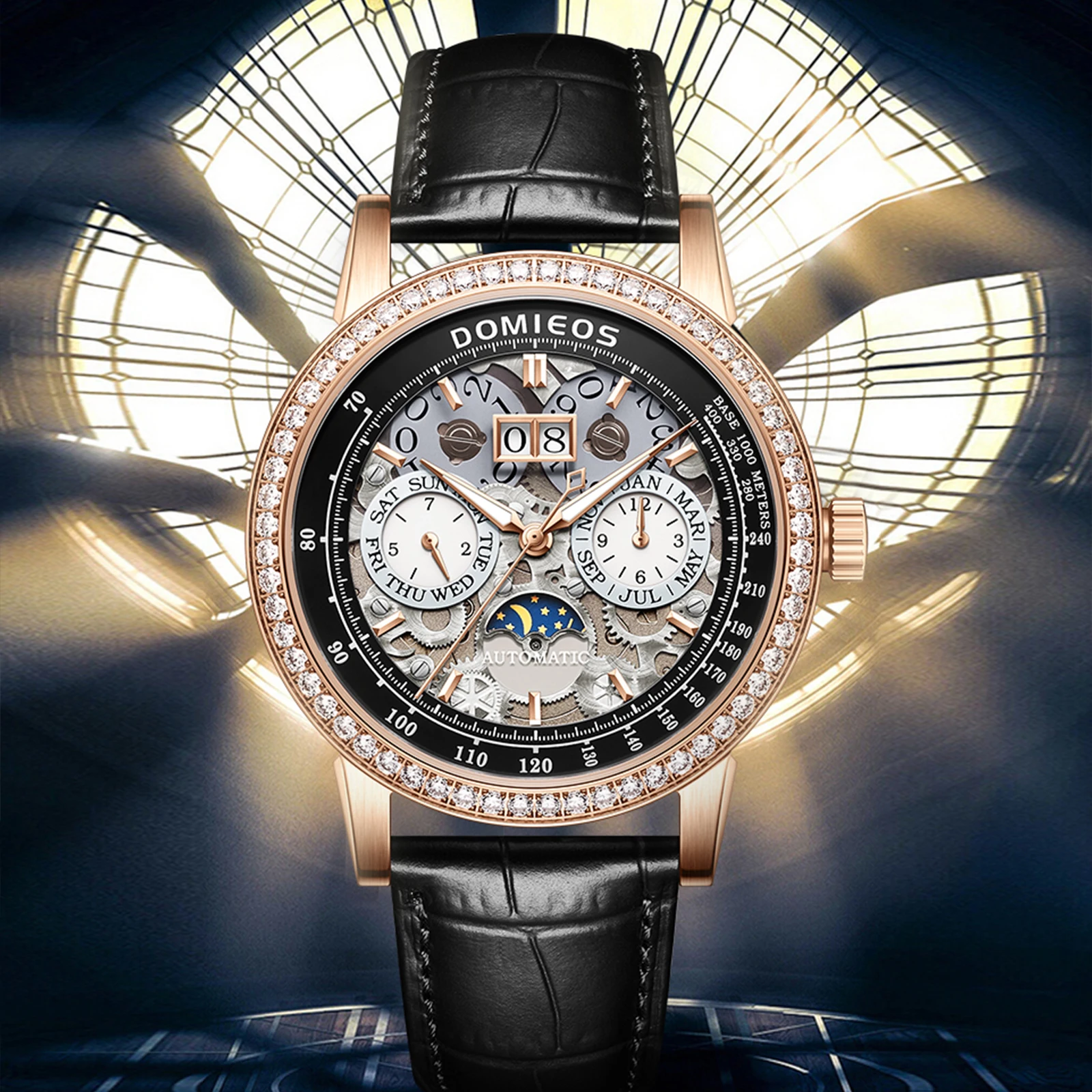 Винтажные автоматические механические наручные часы DOMIEOS 2026, водонепроницаемые, с сапфировым стеклом, светящимся скелетом
Винтажные автоматические механические наручные часы DOMIEOS 2026, водонепроницаемые, с сапфировым стеклом, светящимся скелетом