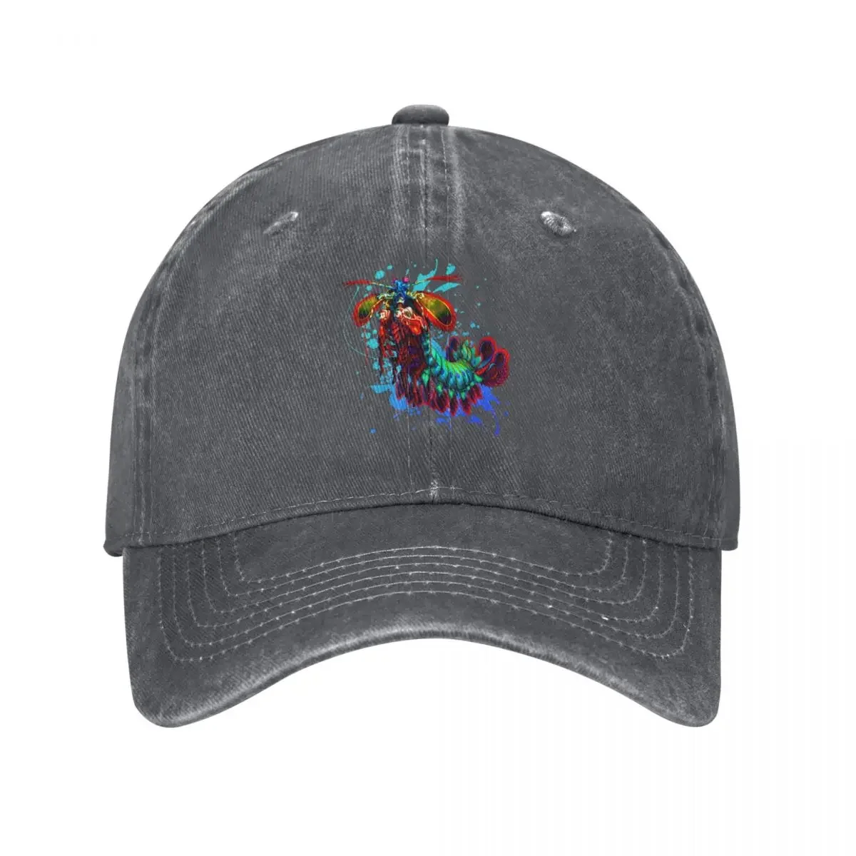 Rainbow Peacock Mantis Shrimp Blue Splash Baseball Cap Fishing cap Golf Wear Hat Luxury Brand Female Men's
Rainbow Peacock Mantis Shrimp Blue Splash Baseball Cap Fishing cap Golf Wear Hat Luxury Brand Female Men's