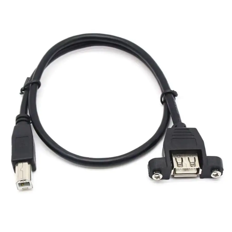 USB 2,0 кабель для передачи данных с ушками B штекер-гнездо с отверстиями для винтов, которые можно зафиксировать, USB гнездо-штекер
USB 2,0 кабель для передачи данных с ушками B штекер-гнездо с отверстиями для винтов, которые можно зафиксировать, USB гнездо-штекер