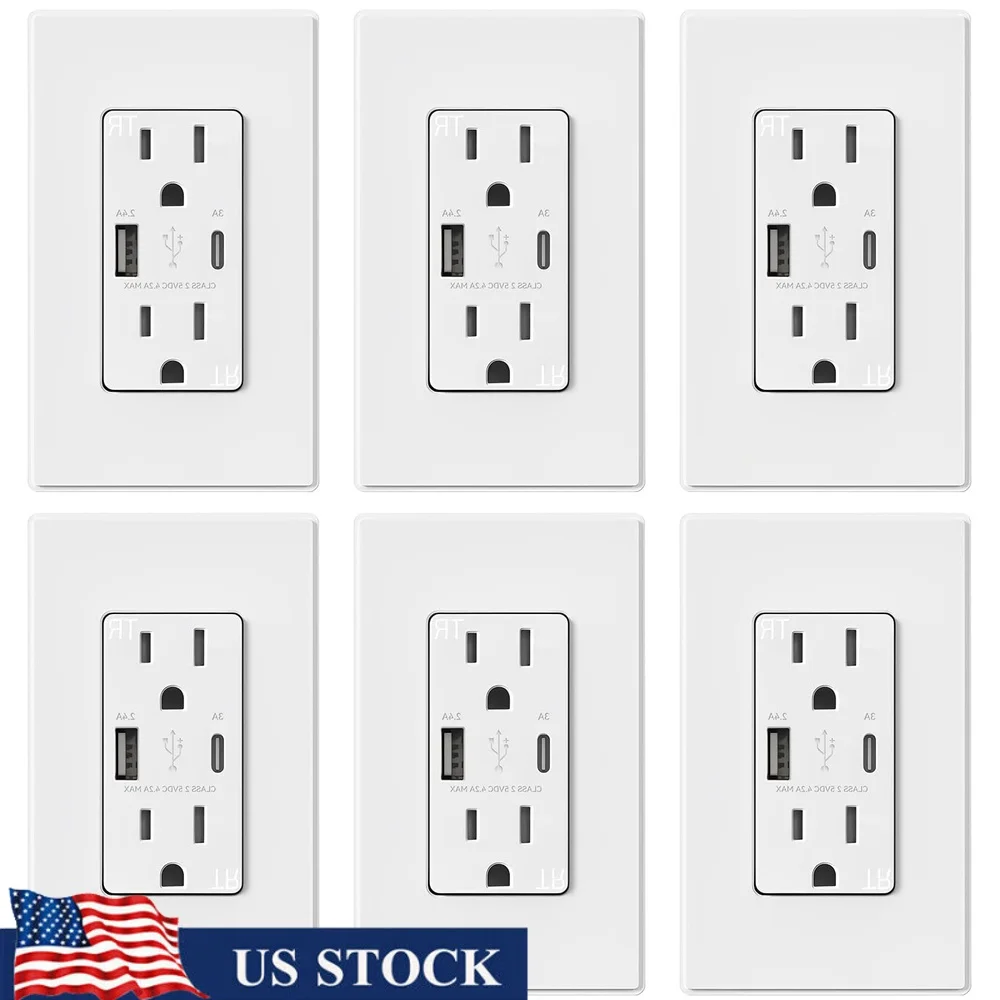 Настенная розетка 15А с USB-портами, 21 Вт, тип A, тип C, устойчивая к несанкционированному доступа розетка для дома и офиса
Настенная розетка 15А с USB-портами, 21 Вт, тип A, тип C, устойчивая к несанкционированному доступа розетка для дома и офиса