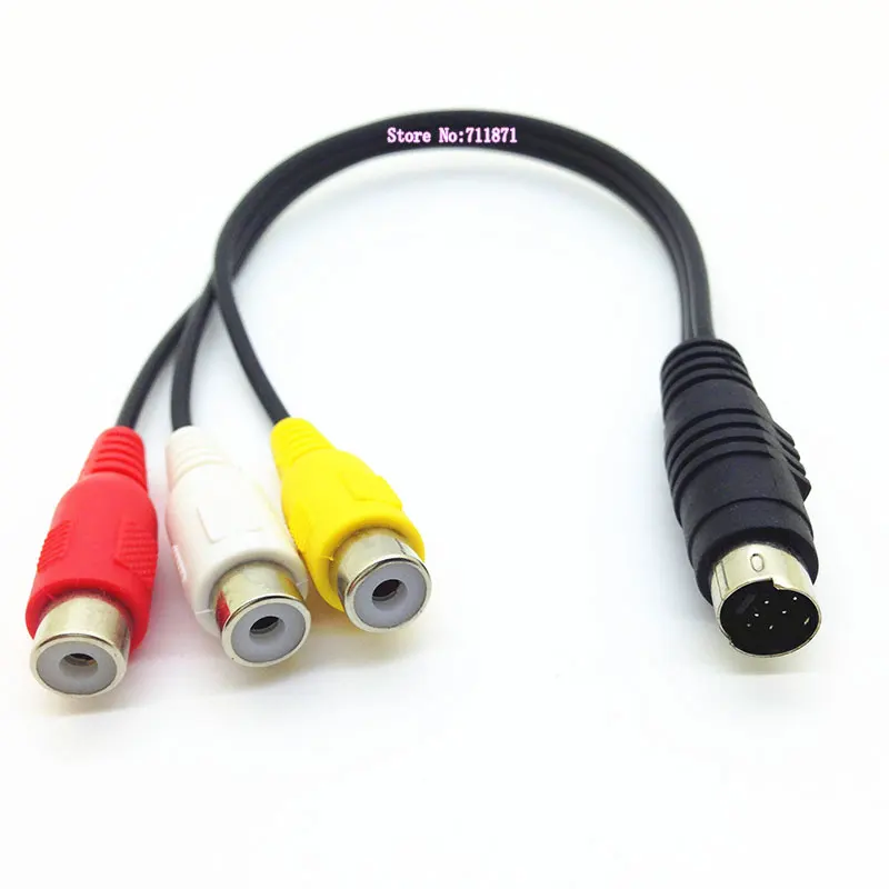 S-Video RCA Adapter Cable Line 7 Needle 7Pin MD S-Video Male 3 RCA Female Video Line Cable 7P S Video Three 3 RCA RGB Cord Wire
S-Video RCA Adapter Cable Line 7 Needle 7Pin MD S-Video Male 3 RCA Female Video Line Cable 7P S Video Three 3 RCA RGB Cord Wire