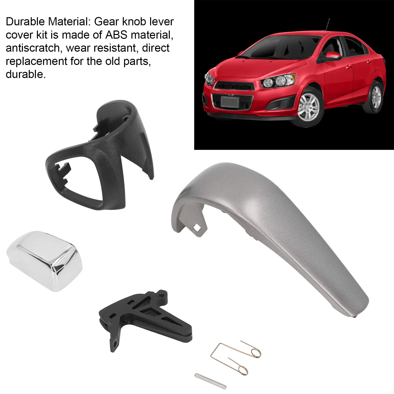 Automatic Transmission Shifter Knob Kit Car Automatic Transmission Shifter Knob Kit 42539736 Replacement for Sonic 2012‑2016
Automatic Transmission Shifter Knob Kit Car Automatic Transmission Shifter Knob Kit 42539736 Replacement for Sonic 2012‑2016