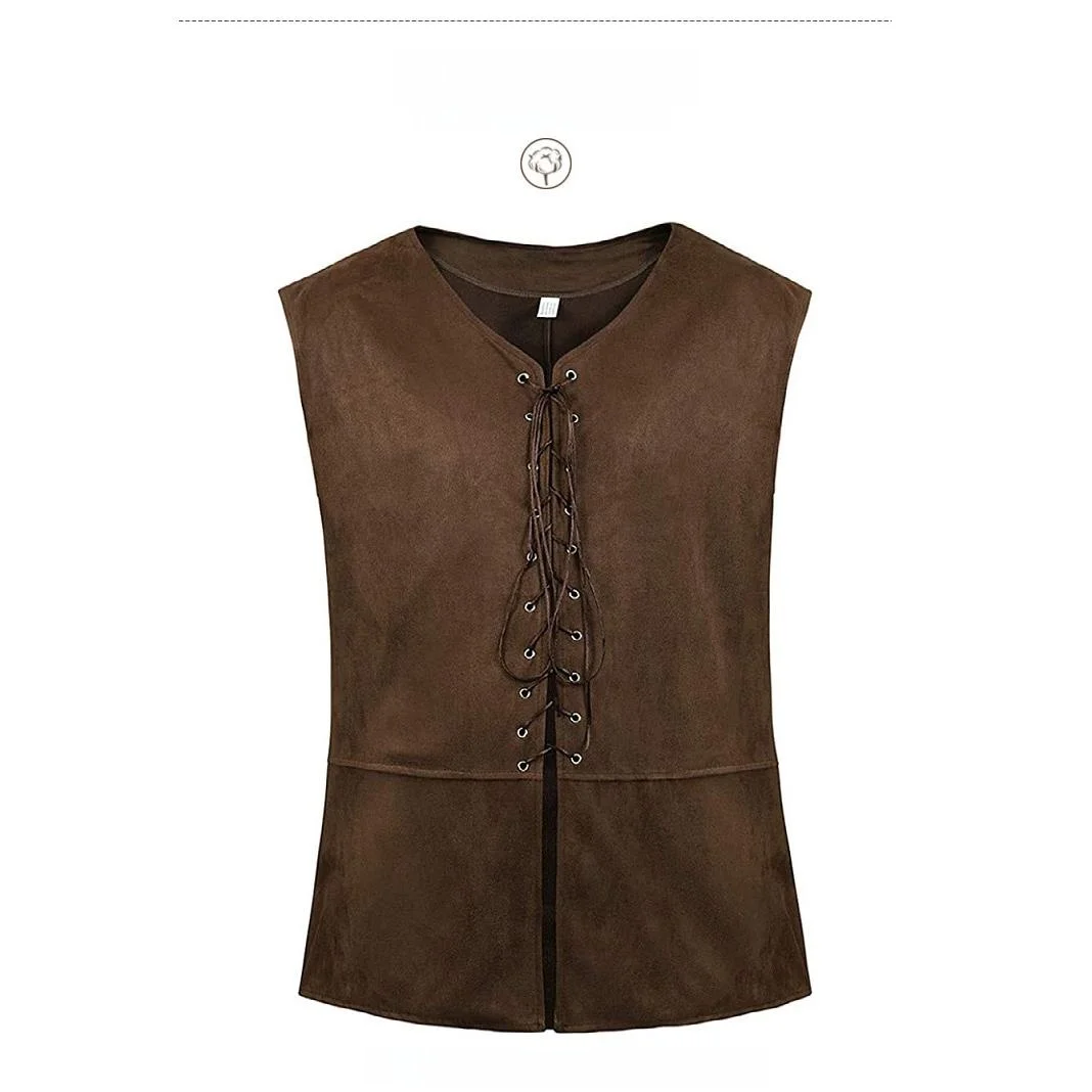 Мужской повседневный жилет на шнуровке свободного кроя в городском стиле, универсальный для всех сезонов
Мужской повседневный жилет на шнуровке свободного кроя в городском стиле, универсальный для всех сезонов