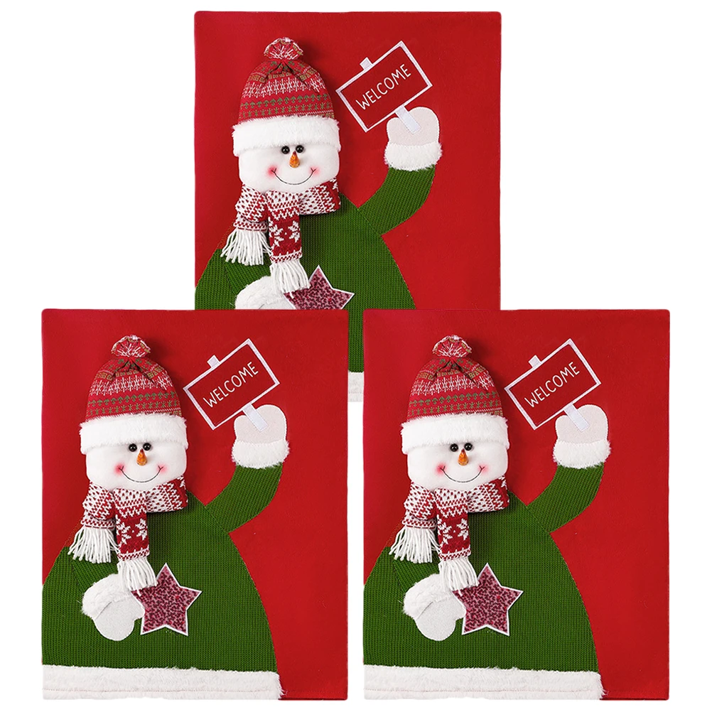 Snowman Chair Back Covers Christmas Holiday Decorative Reusable for Dining Room Kitchen Indoor Party Chair Cover
Snowman Chair Back Covers Christmas Holiday Decorative Reusable for Dining Room Kitchen Indoor Party Chair Cover