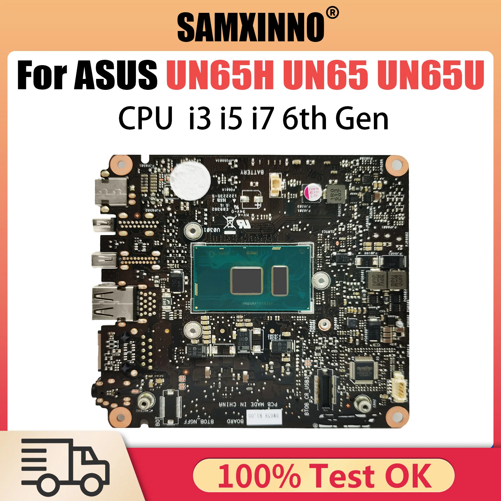 UN65H Mainboard For ASUS VivoMini UN65 UN65U Computer Motherboard i3 i5 i7 6th Gen CPU UMA DDR3L
UN65H Mainboard For ASUS VivoMini UN65 UN65U Computer Motherboard i3 i5 i7 6th Gen CPU UMA DDR3L