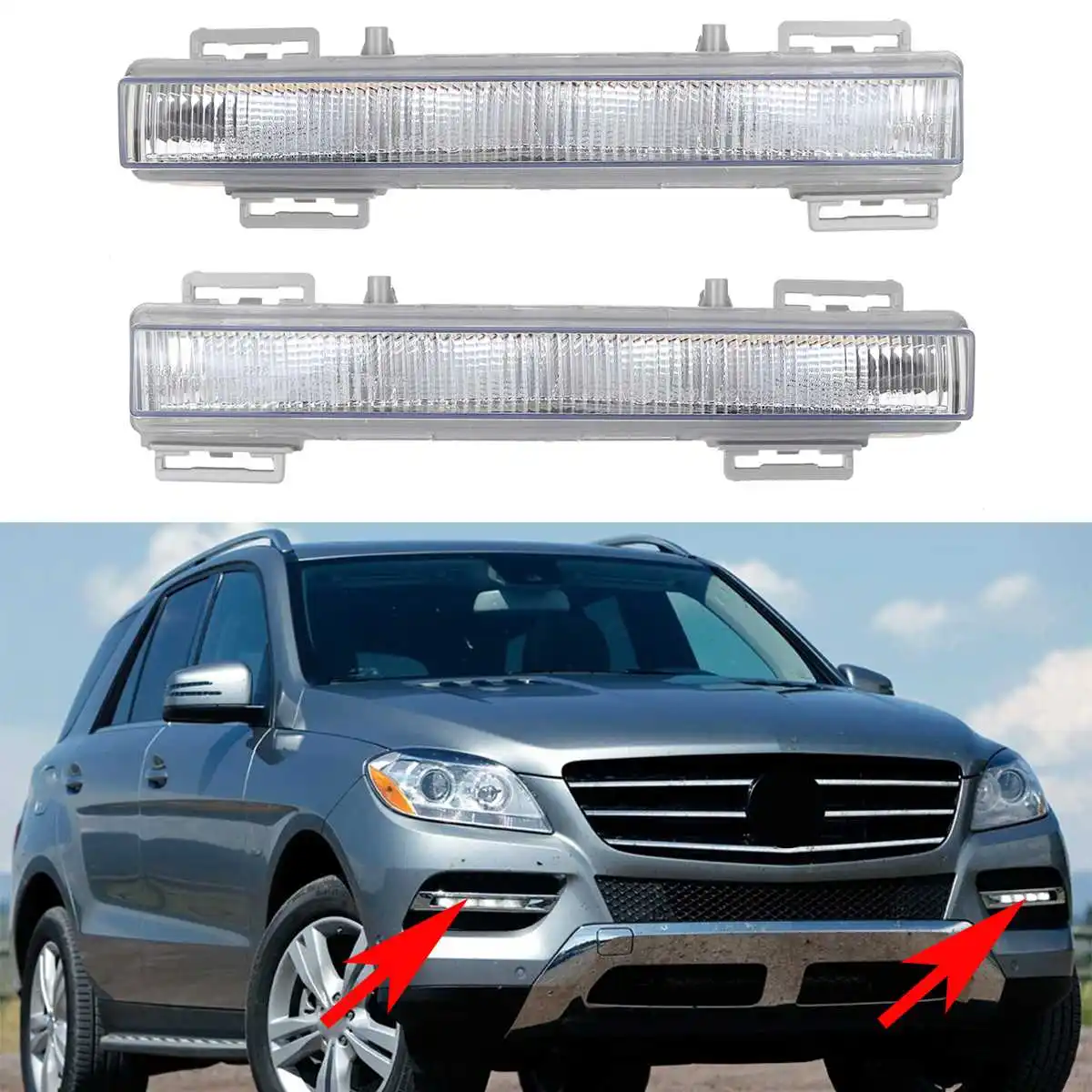 2PCS LED Car Front Daytime Running Light DRL Fog Lamp For Mercedes For Benz W166 ML350 ML400 X204 GLK350 2012-2015 2049065501
2PCS LED Car Front Daytime Running Light DRL Fog Lamp For Mercedes For Benz W166 ML350 ML400 X204 GLK350 2012-2015 2049065501