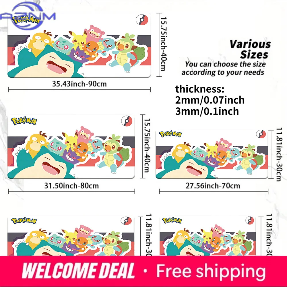 Cute Snorlax & Friends Pokemon TCG Playmat Non-Slip Washable Gaming Mouse Pad
Cute Snorlax & Friends Pokemon TCG Playmat Non-Slip Washable Gaming Mouse Pad