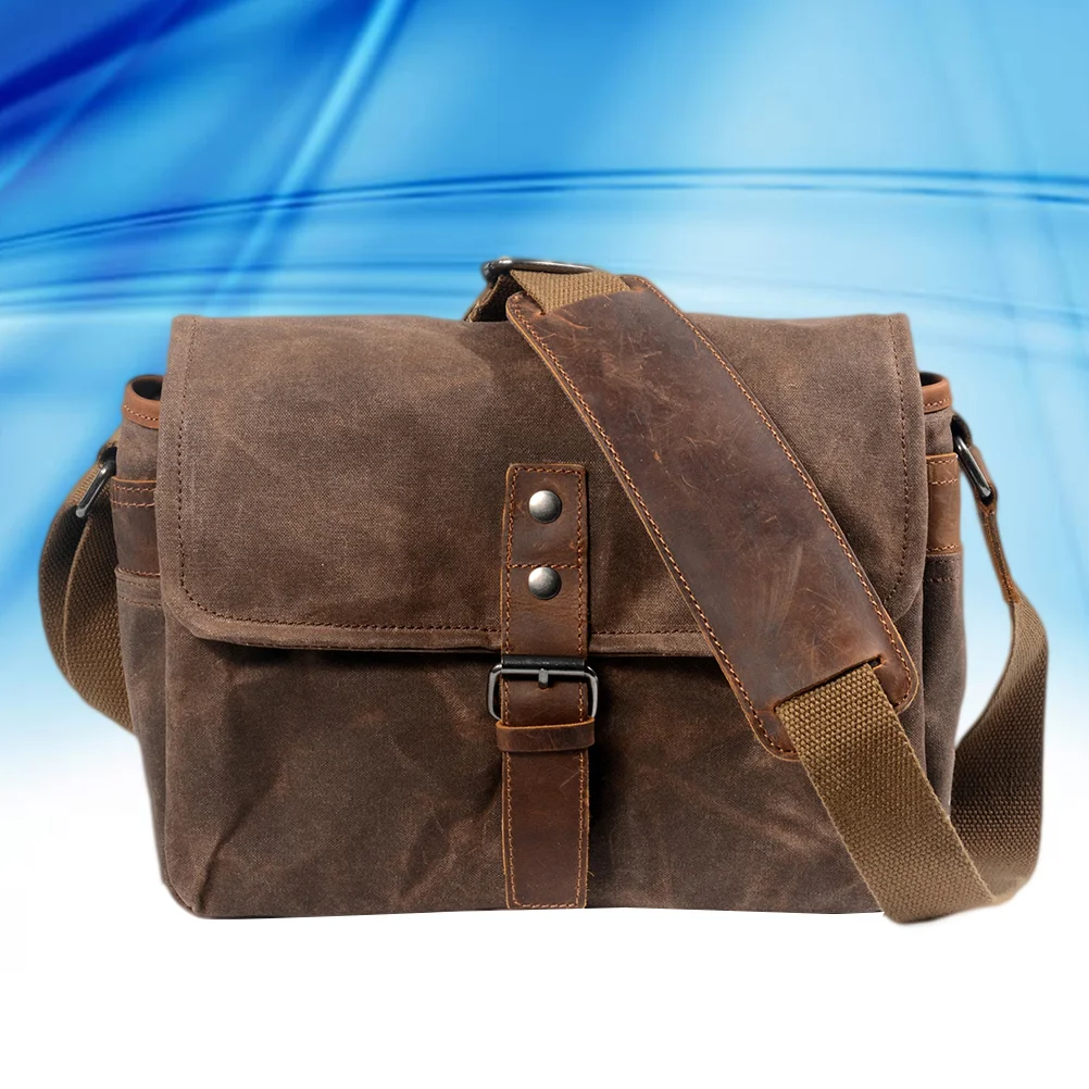 Outdoor SLR Camera Canvas Bag Single Shoulder Bag Professional Casual Digital Camera Protective Storage Bag Waterproof Oil Wax C
Outdoor SLR Camera Canvas Bag Single Shoulder Bag Professional Casual Digital Camera Protective Storage Bag Waterproof Oil Wax C