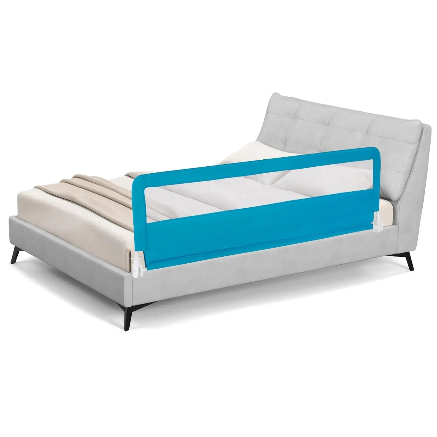 71-Inch Extra Long Swing Down Bed Rails for Toddlers with Safety Strap, Fits Twin to King Mattresses in Blue
71-Inch Extra Long Swing Down Bed Rails for Toddlers with Safety Strap, Fits Twin to King Mattresses in Blue