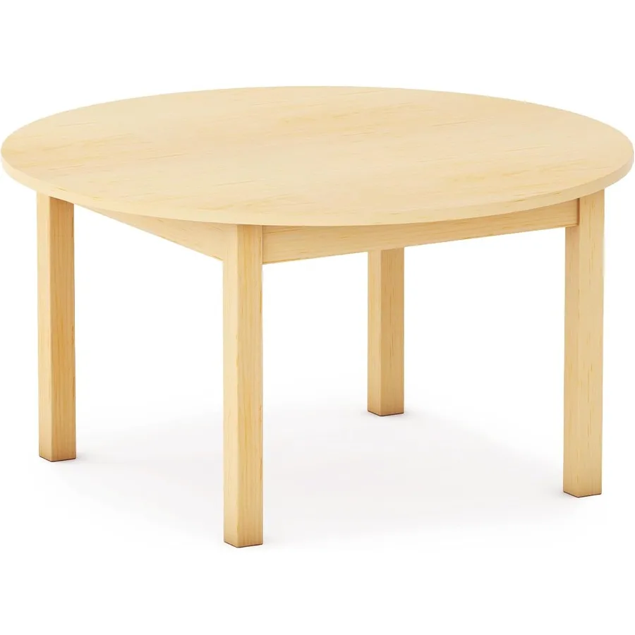 EdQ Toddler Table - Natural: Round Wooden Activity Table for 30 Diameter 16 Height Seats 4 Ideal for Playroom Daycare Homeschoo
EdQ Toddler Table - Natural: Round Wooden Activity Table for 30 Diameter 16 Height Seats 4 Ideal for Playroom Daycare Homeschoo