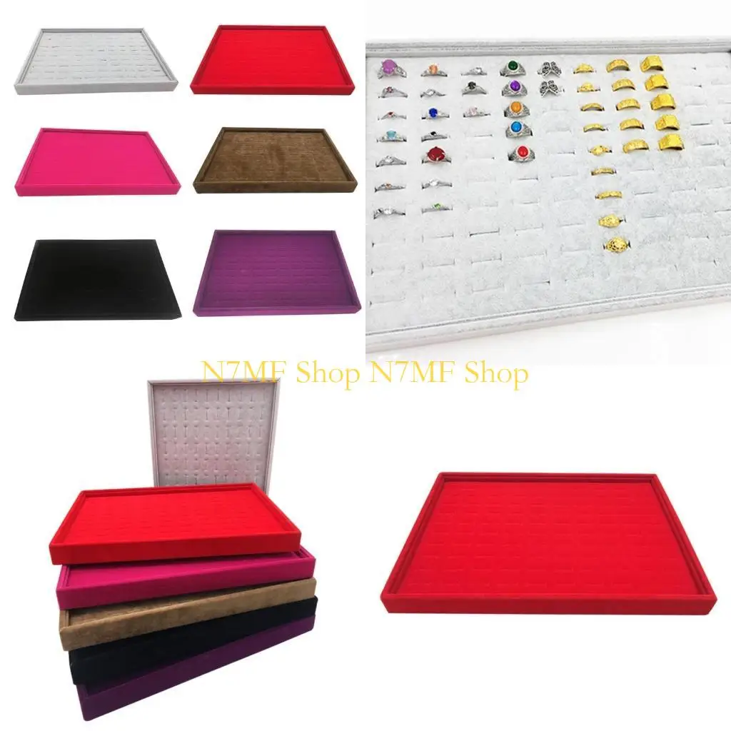 N7MF 100 Slots Ring Trays Ring Earrings Display Trays Showcase Jewelry Trays Ring Storage Trays for Selling Jewelry
N7MF 100 Slots Ring Trays Ring Earrings Display Trays Showcase Jewelry Trays Ring Storage Trays for Selling Jewelry