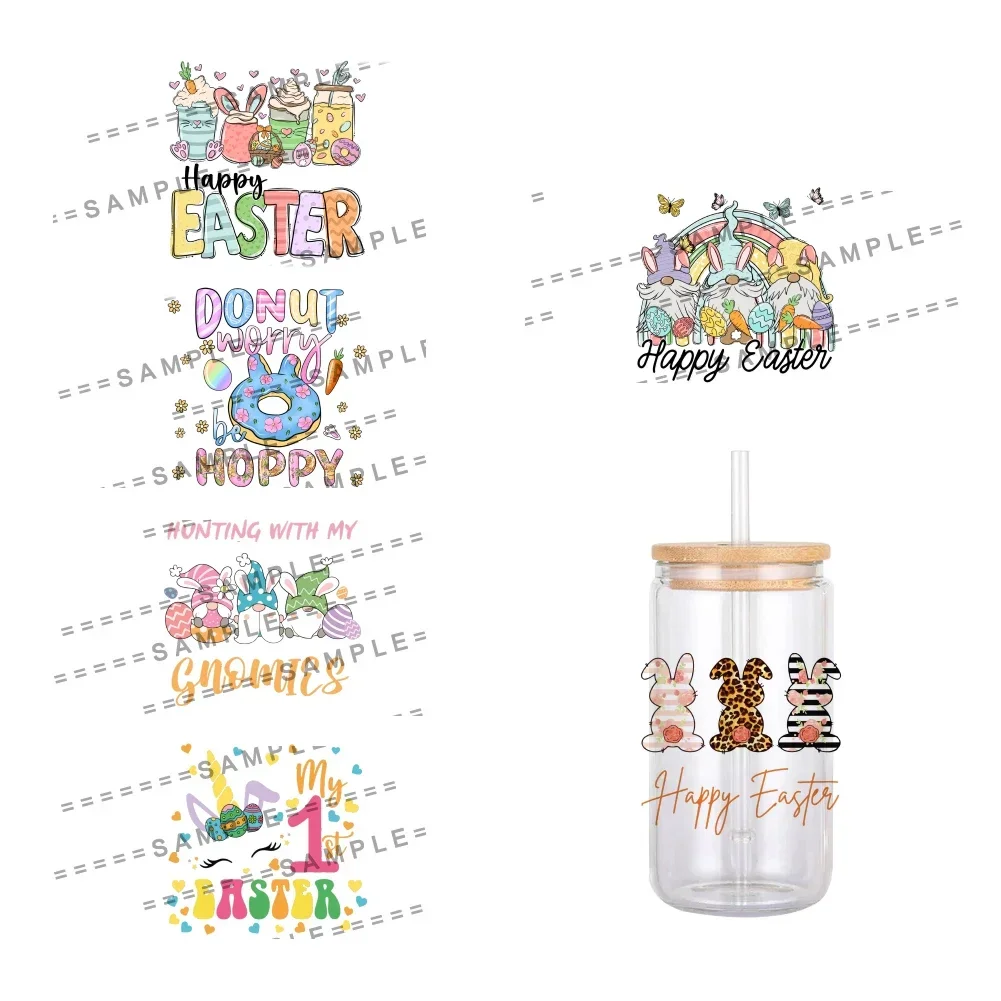 11x12cm Mini Happy Easter Day Colorful Rabbit Pattern UV DTF Waterproof Transfers Decals For 16oz Glass Cup Wrap Stickers
11x12cm Mini Happy Easter Day Colorful Rabbit Pattern UV DTF Waterproof Transfers Decals For 16oz Glass Cup Wrap Stickers