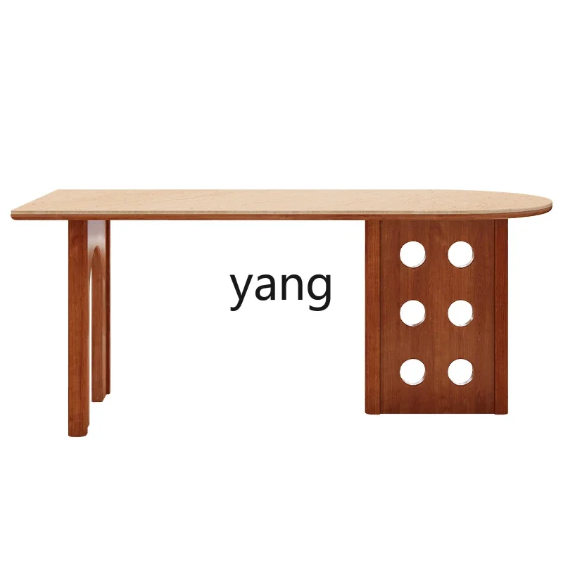LMM French antique solid wood rock slab dining table oval home dining table retro art desk
LMM French antique solid wood rock slab dining table oval home dining table retro art desk