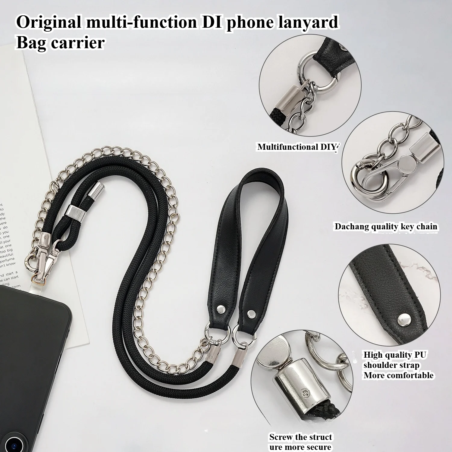 New Advanced Sense Mobile Phone Chain Long Cross-body Back Chain Multi-functional DIY Bag Lanyard Chain Anti loss Rope Belt
New Advanced Sense Mobile Phone Chain Long Cross-body Back Chain Multi-functional DIY Bag Lanyard Chain Anti loss Rope Belt