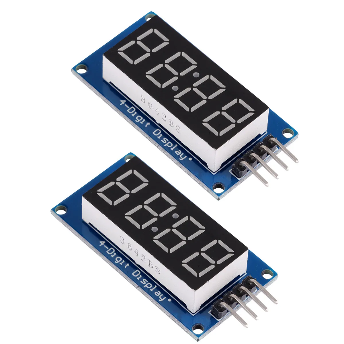 2Pcs 4-Digit LED Segment Display Module Red Common Anode 0.36 Inch Tube Display Module Clock Point Control
2Pcs 4-Digit LED Segment Display Module Red Common Anode 0.36 Inch Tube Display Module Clock Point Control
