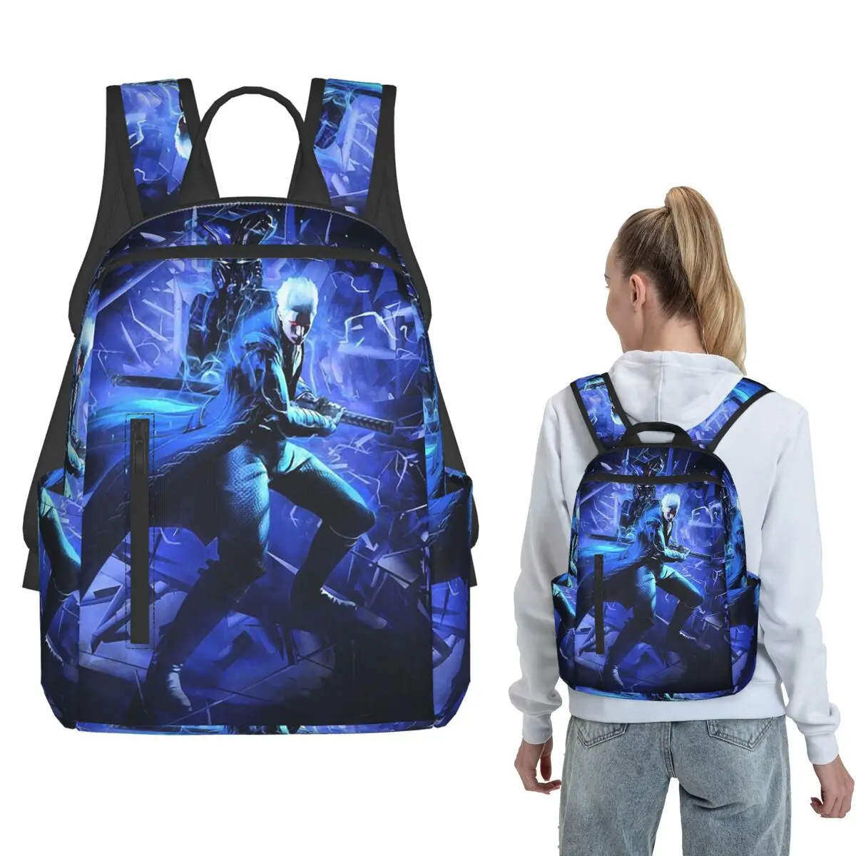 Devil May Cry 3 Vergil Backpack Large Capacity Boys Girls BookBag School Bag Shoulder Bags for Men Women
Devil May Cry 3 Vergil Backpack Large Capacity Boys Girls BookBag School Bag Shoulder Bags for Men Women