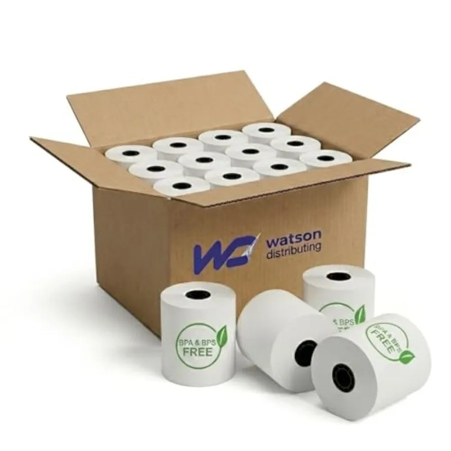 2 5/16" x 400' Thermal Paper Rolls for Gas Pumps, Phenol-Free No BPA/BPS,CSO, Rolls/Case (9, 600 ft), Compatible with Gilbarco,
2 5/16" x 400' Thermal Paper Rolls for Gas Pumps, Phenol-Free No BPA/BPS,CSO, Rolls/Case (9, 600 ft), Compatible with Gilbarco,
