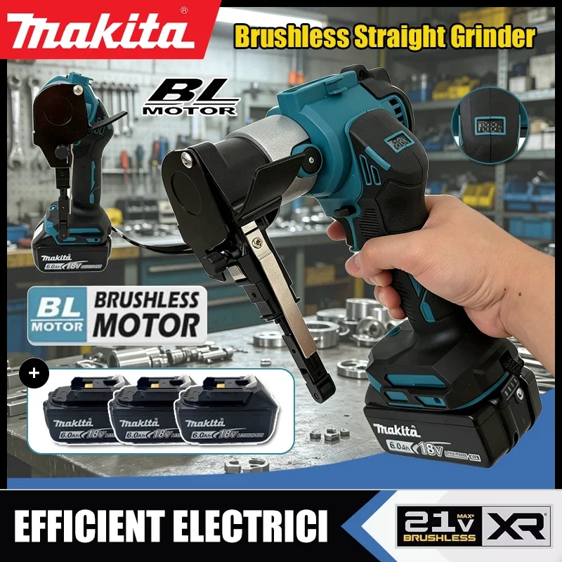 Makita Brushless Cordless Belt Sander Portable Straight Sanding Machine Multifunctional Metal Wood Polishing Derusting PowerTool
Makita Brushless Cordless Belt Sander Portable Straight Sanding Machine Multifunctional Metal Wood Polishing Derusting PowerTool