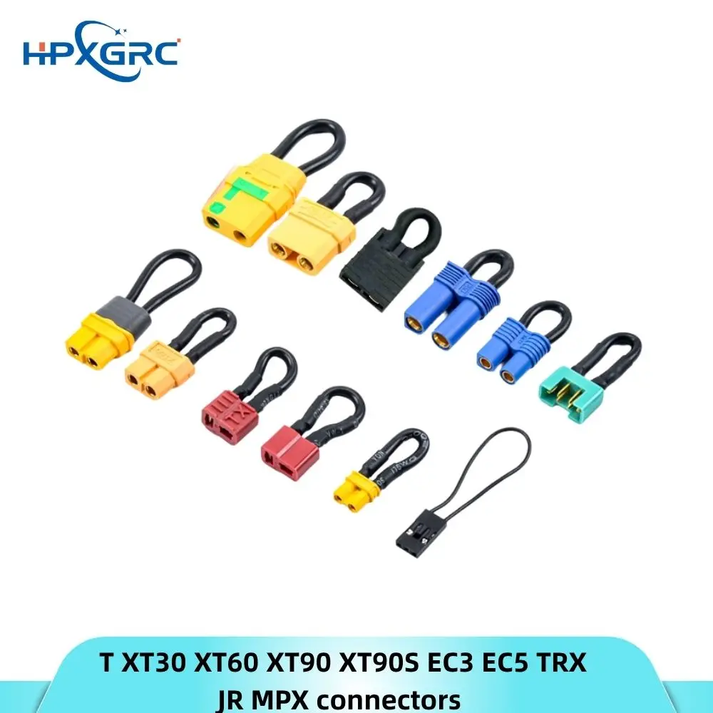 HPXGRC 1Pcs T Deans XT30 XT60 XT90 XT90S EC3 EC5 TRX JR MPX Plug for Bind Plug Loop Connector Short Circut battery Jumper Cable
HPXGRC 1Pcs T Deans XT30 XT60 XT90 XT90S EC3 EC5 TRX JR MPX Plug for Bind Plug Loop Connector Short Circut battery Jumper Cable