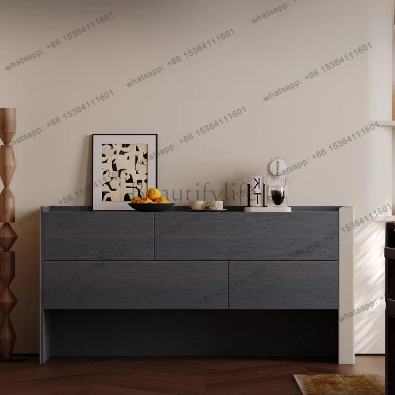 Italian minimalist saddle leather sideboard, living room, wall-to-wall tea cabinet, modern and simple large-capacity storage
Italian minimalist saddle leather sideboard, living room, wall-to-wall tea cabinet, modern and simple large-capacity storage