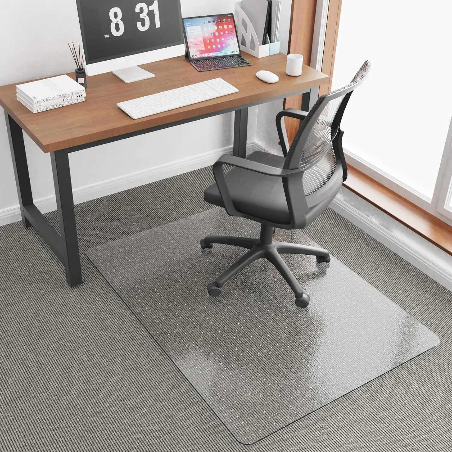 36x48 Inch Clear Chair Mat for Carpeted Floors, Anti-Slip Heavy Duty Office Desk Mat for Medium/Low Pile Carpets
36x48 Inch Clear Chair Mat for Carpeted Floors, Anti-Slip Heavy Duty Office Desk Mat for Medium/Low Pile Carpets