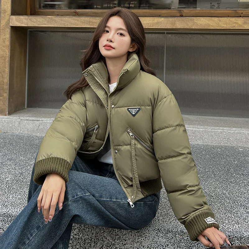 Autumn Stand Collar Classic Parkas Winter Female Fashion Short Padding Jacket Women Cotton Coat Girls Zipper Jackets
Autumn Stand Collar Classic Parkas Winter Female Fashion Short Padding Jacket Women Cotton Coat Girls Zipper Jackets