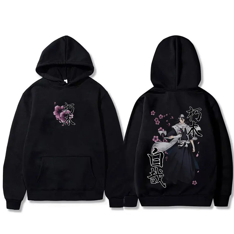 Anime Bleach Kuchiki Byakuya Cherry Blossom Graphic Hoodie Men Women Fashion Casual Oversized Streetwear Male Fleece Pullover
Anime Bleach Kuchiki Byakuya Cherry Blossom Graphic Hoodie Men Women Fashion Casual Oversized Streetwear Male Fleece Pullover