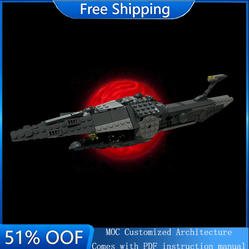 395 деталей MOC: Крутая модель космического корабля, конструктор для детей, развивающая игрушка для мальчиков, индивидуальный DIY-набор, подарки на праздники
395 деталей MOC: Крутая модель космического корабля, конструктор для детей, развивающая игрушка для мальчиков, индивидуальный DIY-набор, подарки на праздники