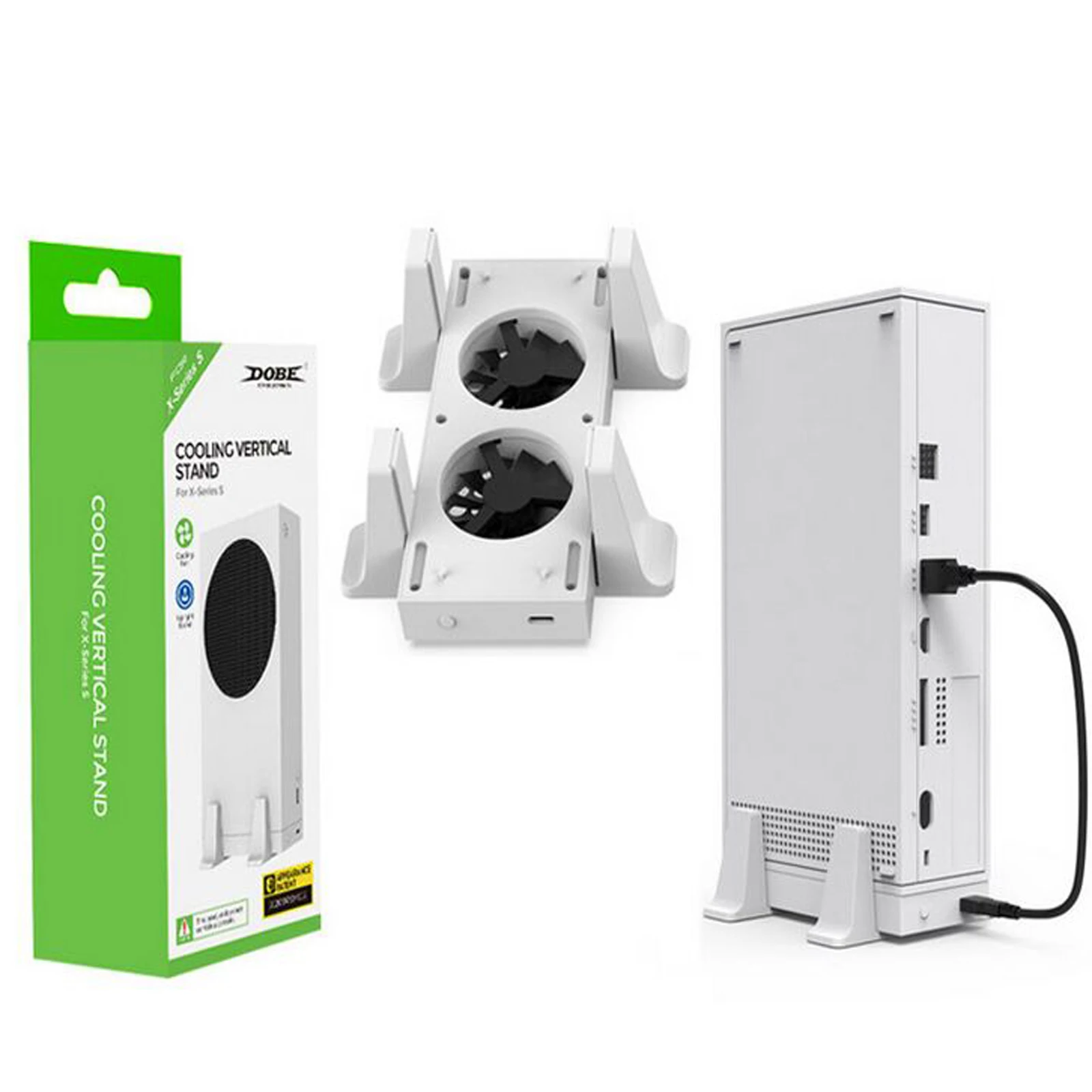 NEW Dual Cooling Fan for Xbox Series S Console Vertical Stand Holder External Cooler 2 USB Ports Fans 3 Speeds for Console
NEW Dual Cooling Fan for Xbox Series S Console Vertical Stand Holder External Cooler 2 USB Ports Fans 3 Speeds for Console