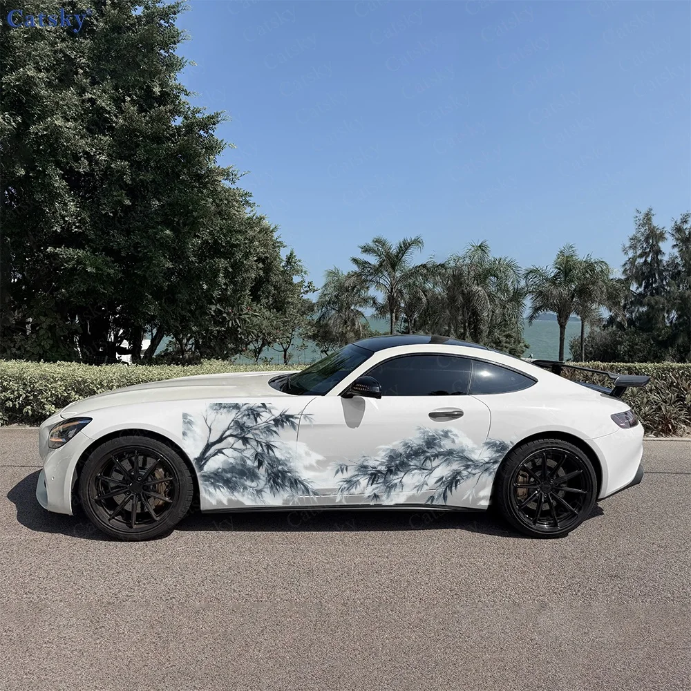 2Pcs Elegant Bamboo Ink Wash Design Car Body Side Stickers, Automotive Door Side Graphics for Cars, Car Decoration Accessory
2Pcs Elegant Bamboo Ink Wash Design Car Body Side Stickers, Automotive Door Side Graphics for Cars, Car Decoration Accessory