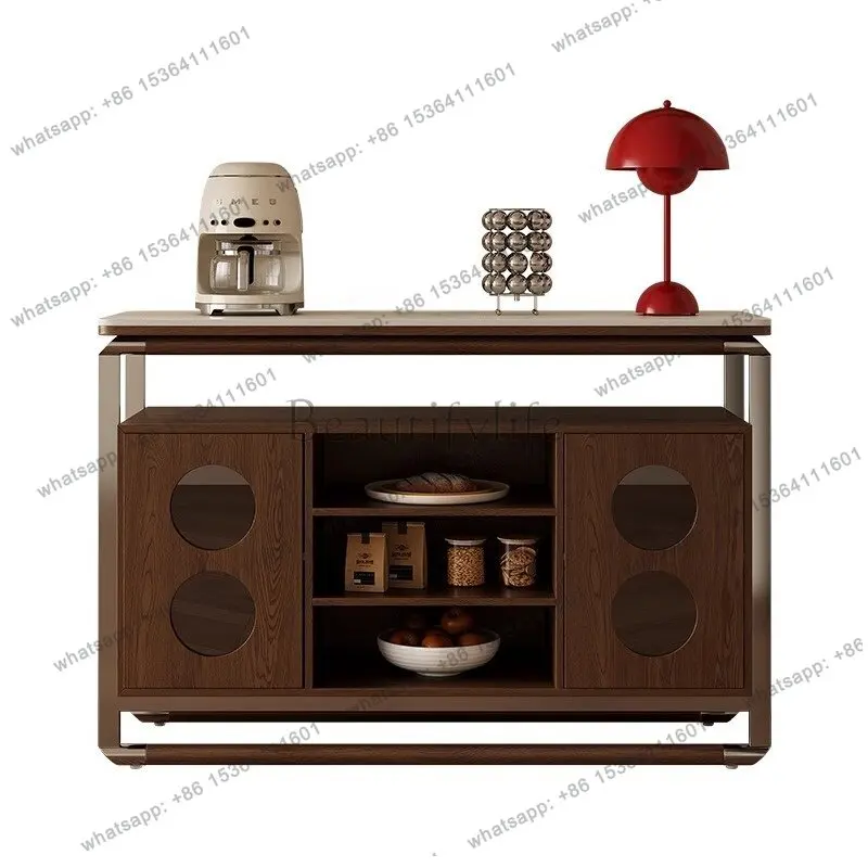 Medieval solid wood polka dot dining side cabinet rock slab against the wall storage household storage cabinet
Medieval solid wood polka dot dining side cabinet rock slab against the wall storage household storage cabinet