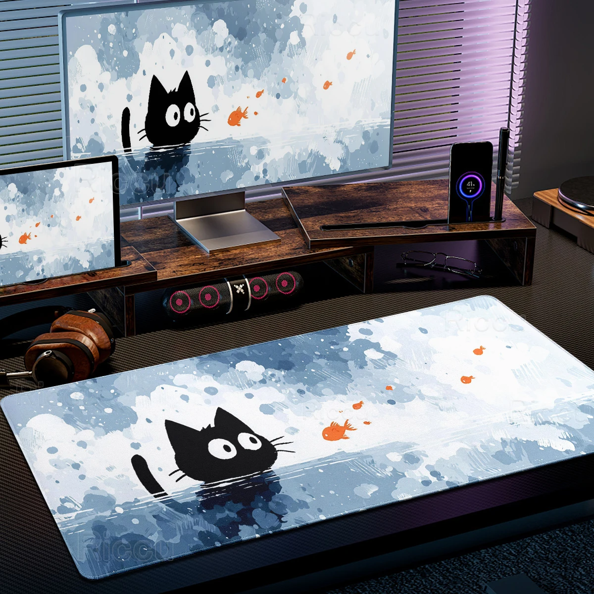 Mouse Pad Kawaii Cat Pattern Design Gaming Aesthetics Large Extended Table Rug Gamer Rubber Nonslip Mat Company Offices Desk Pad
Mouse Pad Kawaii Cat Pattern Design Gaming Aesthetics Large Extended Table Rug Gamer Rubber Nonslip Mat Company Offices Desk Pad