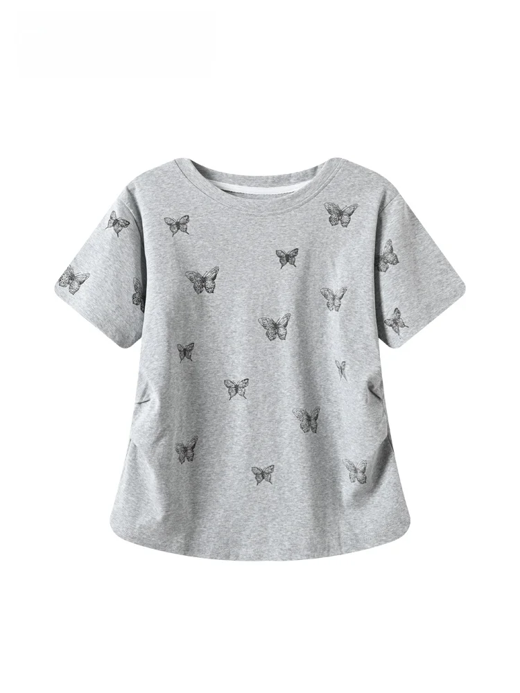 plus Size Women's Short Sleeve T-Shirt Print Slimming Versatile Summer Top round Neck Mid-Length Cotton Casual Wear
plus Size Women's Short Sleeve T-Shirt Print Slimming Versatile Summer Top round Neck Mid-Length Cotton Casual Wear