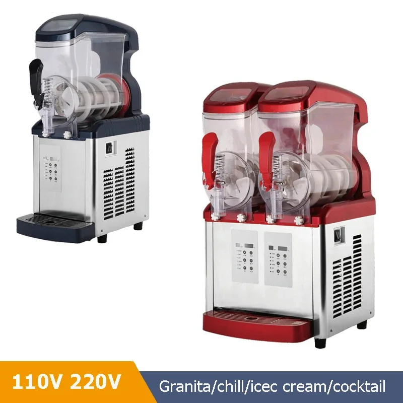FOR Double Tank English Panel Granita Slushie Cocktail Frozen Drink Machine Mini 2 Flavors Soft Ice Cream Maker With LED Light
FOR Double Tank English Panel Granita Slushie Cocktail Frozen Drink Machine Mini 2 Flavors Soft Ice Cream Maker With LED Light