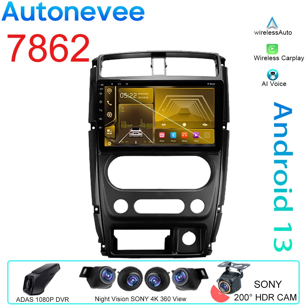 Car Radio For Suzuki Jimny 3 2005 - 2019 GPS Navigation Multimedia Player Stereo Android Auto Carplay Video 5G WIFI No 2din DVD
Car Radio For Suzuki Jimny 3 2005 - 2019 GPS Navigation Multimedia Player Stereo Android Auto Carplay Video 5G WIFI No 2din DVD