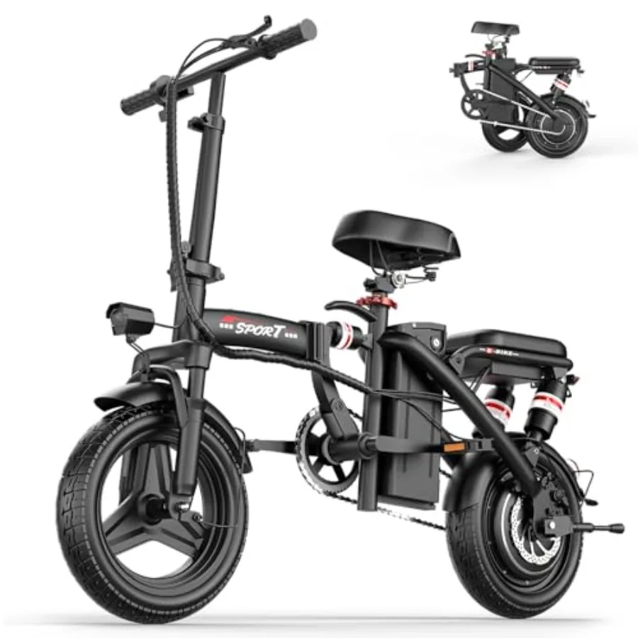 Foldable Electric Bike for Adults Teens: 1200W Peak Motor 25 MPH 45 Miles PAS Range Dual Suspension 14 Tires 3-Speed Modes Comp
Foldable Electric Bike for Adults Teens: 1200W Peak Motor 25 MPH 45 Miles PAS Range Dual Suspension 14 Tires 3-Speed Modes Comp