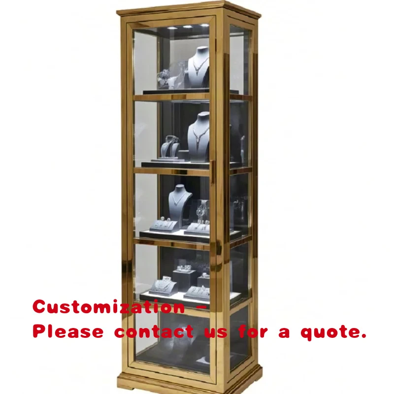 custom.Custom Gold LED Lit Metal Freestanding Multi-Layer Jewelry Display Tower with Durable Design Retail Stores
custom.Custom Gold LED Lit Metal Freestanding Multi-Layer Jewelry Display Tower with Durable Design Retail Stores