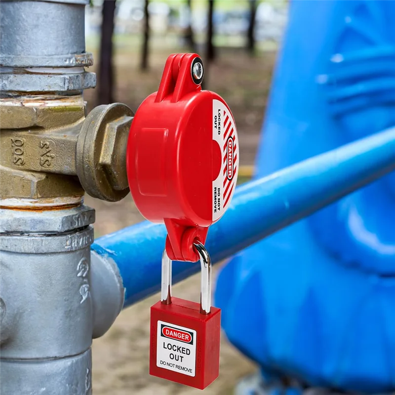 CYCLI-Faucet Lockouts And Safety Padlocks,Set Of 4,Swivel Safety Gate Valve Lockouts,For 1 To 2-1/2Inch Diameter Valve Handles
CYCLI-Faucet Lockouts And Safety Padlocks,Set Of 4,Swivel Safety Gate Valve Lockouts,For 1 To 2-1/2Inch Diameter Valve Handles