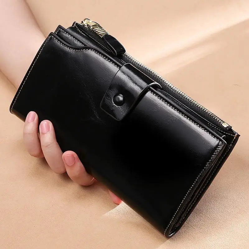 Women's RFID Wallet Luxury Genuine Leather Purse For Women Large Capacity Multi-layer Card Holder Fashion Wallets Ladies
Women's RFID Wallet Luxury Genuine Leather Purse For Women Large Capacity Multi-layer Card Holder Fashion Wallets Ladies