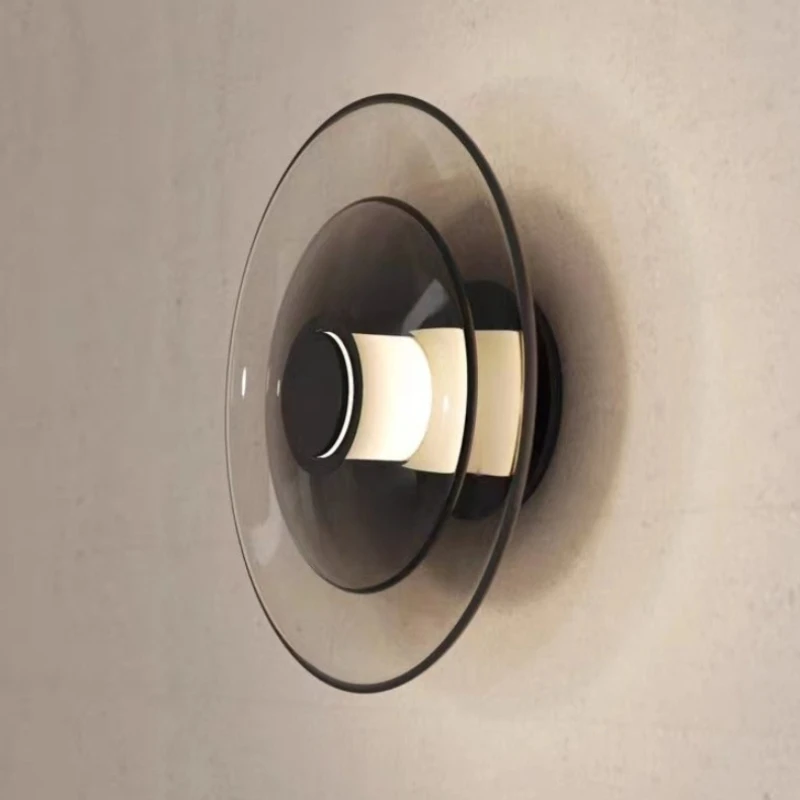Modern Round Wall Lamp Nordic Minimalist Glass Sconce Gray Amber Parlor Bedroom Aisle Stair Kitchen Corridor Decor wall light
Modern Round Wall Lamp Nordic Minimalist Glass Sconce Gray Amber Parlor Bedroom Aisle Stair Kitchen Corridor Decor wall light