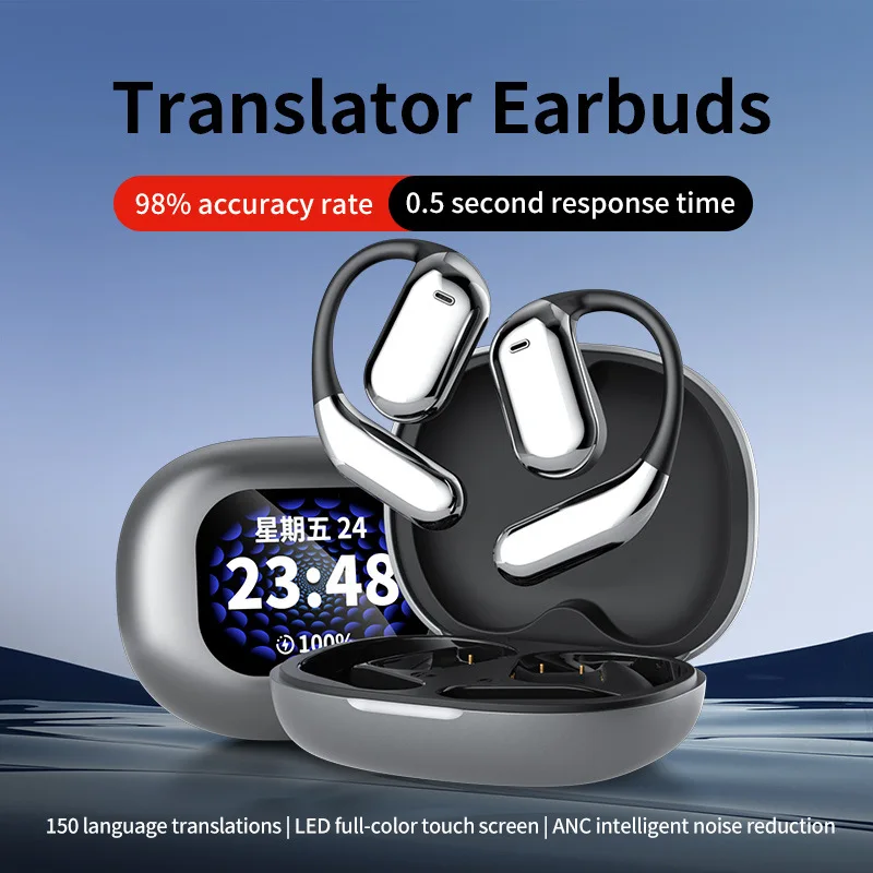 Наушники-гарнитура Q16Pro Bluetooth с функцией перевода, клипсой для уха, OWS, сверхдолгим временем автономной работы, интеллектуальным дисплеем с большим количеством символов
Наушники-гарнитура Q16Pro Bluetooth с функцией перевода, клипсой для уха, OWS, сверхдолгим временем автономной работы, интеллектуальным дисплеем с большим количеством символов